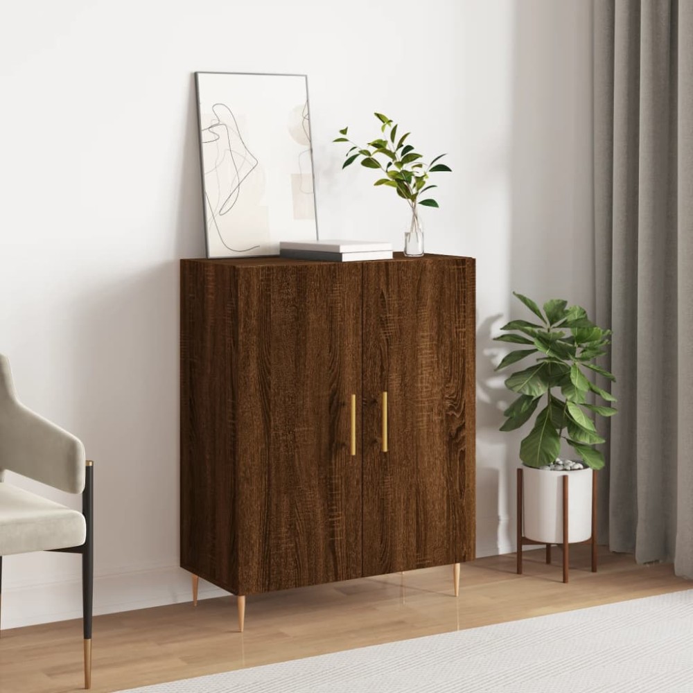vidaXL Ντουλάπι Καφέ Δρυς 69,5x34x90cm Επεξεργασμένο Ξύλο 1 τεμ.