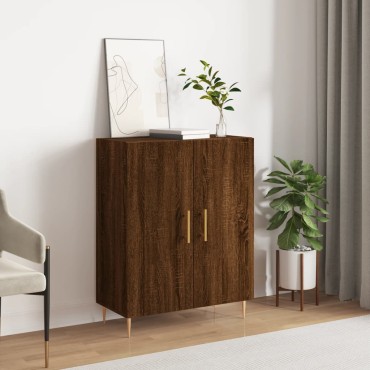 vidaXL Ντουλάπι Καφέ Δρυς 69,5x34x90cm Επεξεργασμένο Ξύλο 1 τεμ.