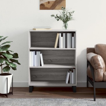 vidaXL Ραφιέρα Γκρι Sonoma 69,5x32,5x90cm από Επεξεργασμένο Ξύλο 1 τεμ.