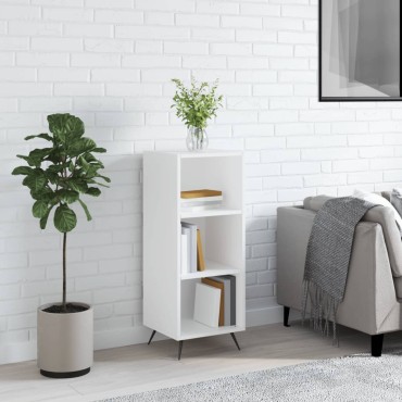 vidaXL Ραφιέρα Λευκή 34,5x32,5x90cm από Επεξεργασμένο Ξύλο 1 τεμ.