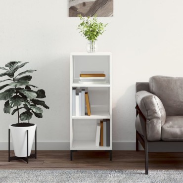 vidaXL Ντουλάπι Γυαλιστερό Λευκό 34,5x32,5x90cm Επεξεργ. Ξύλο 1 τεμ.
