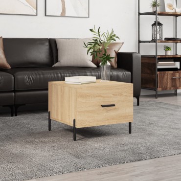 vidaXL Τραπεζάκι Σαλονιού Sonoma Δρυς 50x50x40cm Επεξεργασμένο Ξύλο 1 τεμ.