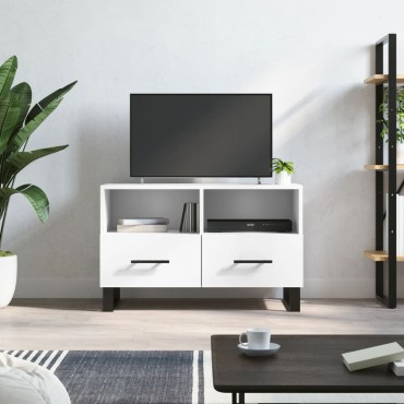 vidaXL Έπιπλο Τηλεόρασης Λευκό 80x36x50cm από Επεξεργασμένο Ξύλο