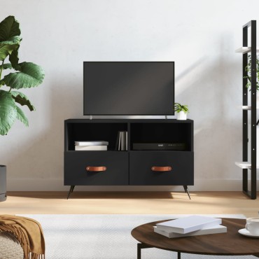 vidaXL Έπιπλο Τηλεόρασης Μαύρο 80x36x50cm από Επεξεργασμένο Ξύλο