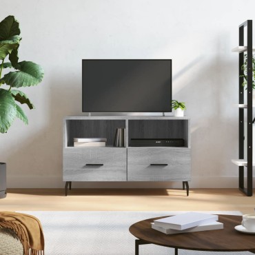 vidaXL Έπιπλο Τηλεόρασης Γκρι Sonoma 80x36x50cm από Επεξεργ. Ξύλο