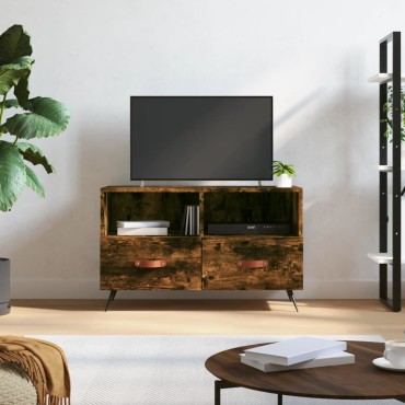 vidaXL Έπιπλο Τηλεόρασης Καπνιστή Δρυς 80x36x50cm Επεξ. Ξύλο