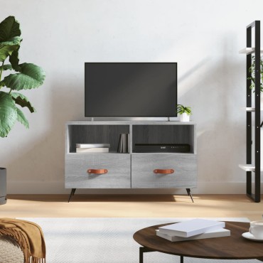 vidaXL Έπιπλο Τηλεόρασης Γκρι Sonoma 80x36x50cm από Επεξεργ. Ξύλο