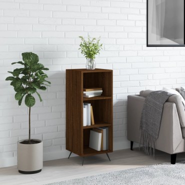 vidaXL Ραφιέρα Καφέ Δρυς 34,5x32,5x90cm από Επεξεργασμένο Ξύλο 1 τεμ.