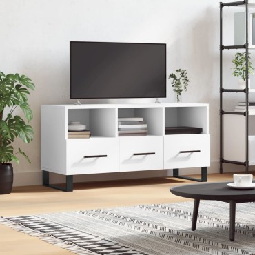 vidaXL Έπιπλο Τηλεόρασης Λευκό 102x36x50cm από Επεξεργ. Ξύλο