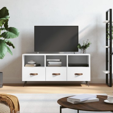 vidaXL Έπιπλο Τηλεόρασης Λευκό 102x36x50cm από Επεξεργ. Ξύλο