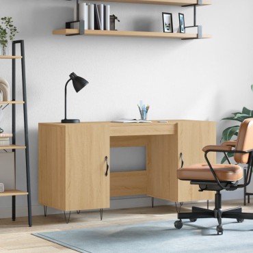vidaXL Γραφείο Sonoma Δρυς 140x50x75cm από Επεξεργασμένο Ξύλο 1 τεμ.