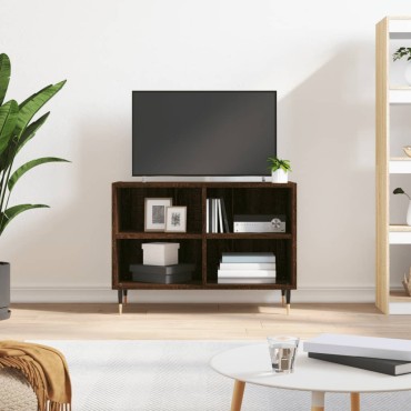 vidaXL Έπιπλο Τηλεόρασης Καφέ Δρυς 69,5x30x50cm Επεξεργασμένο Ξύλο