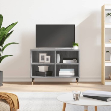 vidaXL Έπιπλο Τηλεόρασης Γκρι Sonoma 69,5x30x50cm Επεξεργ. Ξύλο
