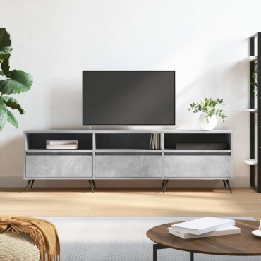 vidaXL Έπιπλο Τηλεόρασης Γκρι Σκυρ. 150x30x44,5cm Επεξ. Ξύλο