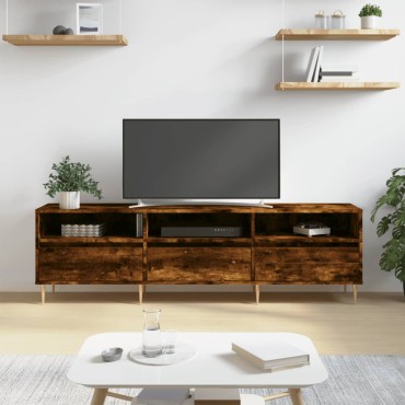 vidaXL Έπιπλο Τηλεόρασης Καπνιστή Δρυς 150x30x44,5cm Επεξ. Ξύλο
