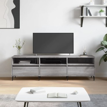 vidaXL Έπιπλο Τηλεόρασης Γκρι Sonoma 150x30x44,5cm από Επεξεργ. Ξύλο