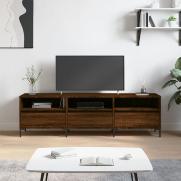 vidaXL Έπιπλο Τηλεόρασης Καφέ Δρυς 150x30x44,5cm Επεξεργασμένο Ξύλο