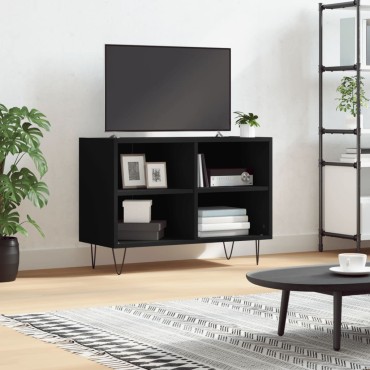 vidaXL Έπιπλο Τηλεόρασης Μαύρο 69,5x30x50cm από Επεξεργασμένο Ξύλο