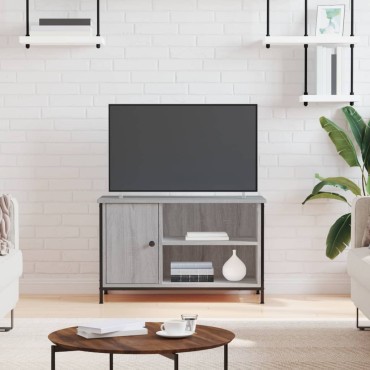 vidaXL Έπιπλο Τηλεόρασης Γκρι Sonoma 80x40x50cm από Επεξεργ. Ξύλο