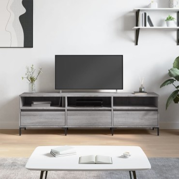 vidaXL Έπιπλο Τηλεόρασης Γκρι Sonoma 150x30x44,5cm από Επεξεργ. Ξύλο