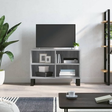 vidaXL Έπιπλο Τηλεόρασης Γκρι Sonoma 69,5x30x50cm Επεξεργ. Ξύλο