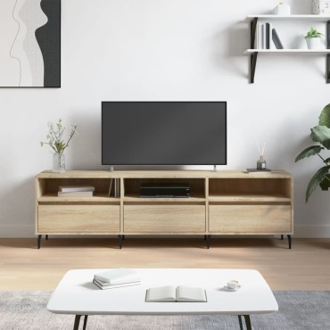 vidaXL Έπιπλο Τηλεόρασης Sonoma Δρυς 150x30x44,5cm Επεξ. Ξύλο