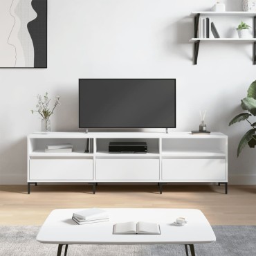 vidaXL Έπιπλο Τηλεόρασης Λευκό 150x30x44,5cm Επεξεργασμένο Ξύλο