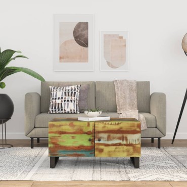 vidaXL Τραπεζάκι Σαλονιού 80x50x40cm Μασίφ Ανακυκλ. & Επεξ. Ξύλο 1 τεμ.