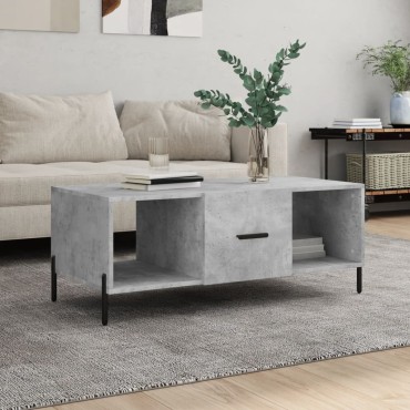 vidaXL Τραπεζάκι Σαλονιού Γκρι Σκυρ. 102x50x40cm Επεξεργασμένο Ξύλο 1 τεμ.