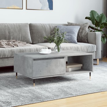 vidaXL Τραπεζάκι Σαλονιού Γκρι Σκυρ. 90x60x35cm Επεξεργασμένο Ξύλο 1 τεμ.