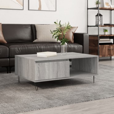 vidaXL Τραπεζάκι Σαλονιού Γκρι Sonoma 90x60x35cm Επεξεργασμένο Ξύλο 1 τεμ.