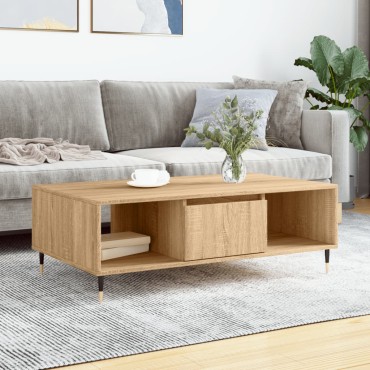 vidaXL Τραπεζάκι Σαλονιού Sonoma Δρυς 104x60x35cm από Επεξεργ. Ξύλο 1 τεμ.