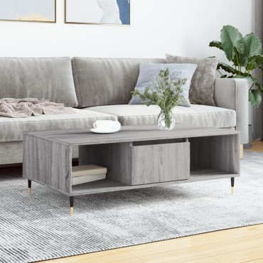 vidaXL Τραπεζάκι Σαλονιού Γκρι Sonoma 104x60x35cm Επεξεργασμένο Ξύλο 1 τεμ.