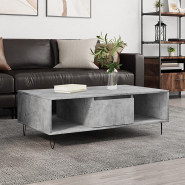 vidaXL Τραπεζάκι Σαλονιού Γκρι Σκυρ. 104x60x35cm Επεξεργασμένο Ξύλο 1 τεμ.