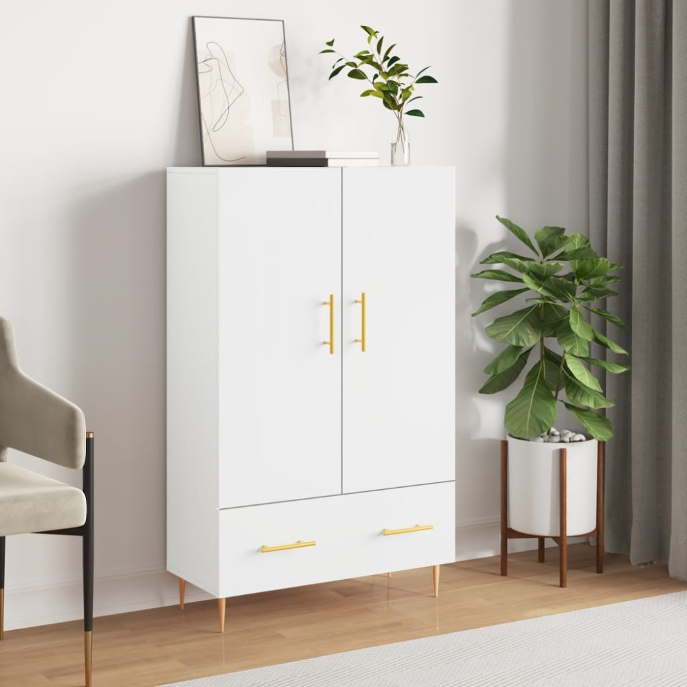 vidaXL Ντουλάπα Λευκή 69,5x31x115cm από Επεξεργασμένο Ξύλο 1 τεμ.
