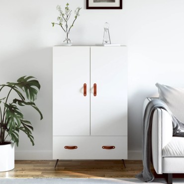 vidaXL Ντουλάπα Λευκή 69,5x31x115cm από Επεξεργασμένο Ξύλο 1 τεμ.