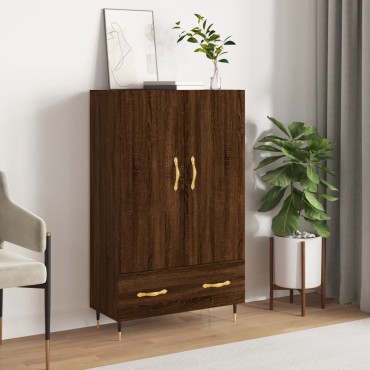 vidaXL Ντουλάπα Καφέ Δρυς 69,5x31x115cm από Επεξεργασμένο Ξύλο 1 τεμ.