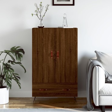 vidaXL Ντουλάπα Καφέ Δρυς 69,5x31x115cm από Επεξεργασμένο Ξύλο 1 τεμ.