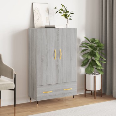 vidaXL Ντουλάπα Γκρι Sonoma 69,5x31x115cm από Επεξεργασμένο Ξύλο 1 τεμ.