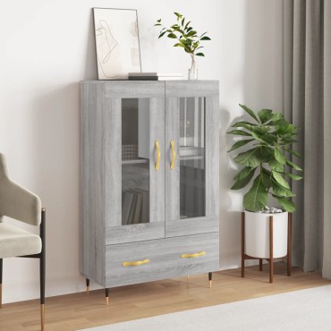 vidaXL Ντουλάπα Γκρι Sonoma 69,5x31x115cm από Επεξεργασμένο Ξύλο 1 τεμ.