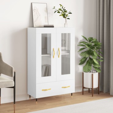 vidaXL Ντουλάπα Λευκή 69,5x31x115cm από Επεξεργασμένο Ξύλο 1 τεμ.