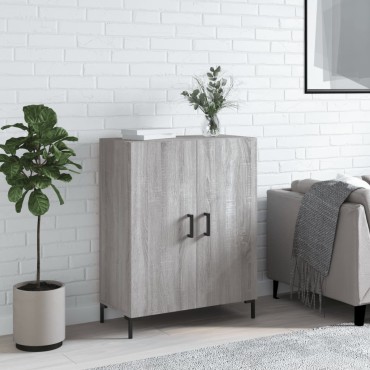 vidaXL Ντουλάπι Γκρι Sonoma 69,5x34x90cm από Επεξεργασμένο Ξύλο 1 τεμ.