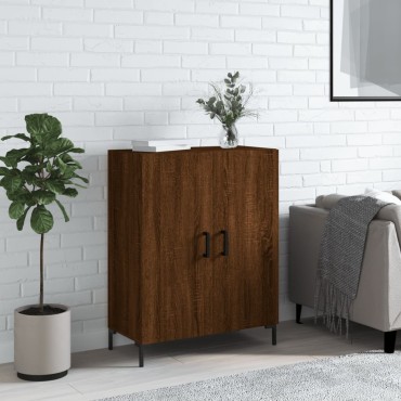 vidaXL Ντουλάπι Καφέ Δρυς 69,5x34x90cm Επεξεργασμένο Ξύλο 1 τεμ.