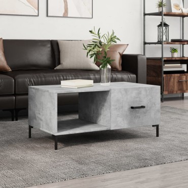 vidaXL Τραπεζάκι Σαλονιού Γκρι Σκυρ. 90x50x40cm Επεξεργασμένο Ξύλο 1 τεμ.