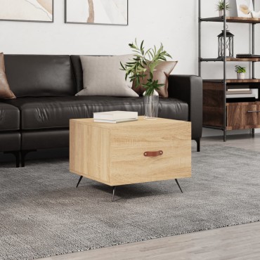 vidaXL Τραπεζάκι Σαλονιού Sonoma Δρυς 50x50x40cm Επεξεργασμένο Ξύλο 1 τεμ.