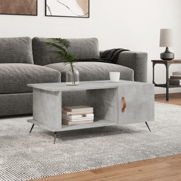 vidaXL Τραπεζάκι Σαλονιού Γκρι Σκυρ. 90x50x40cm Επεξεργασμένο Ξύλο 1 τεμ.