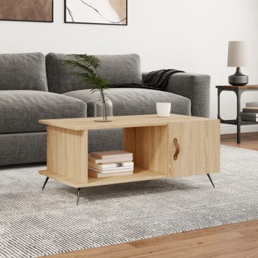 vidaXL Τραπεζάκι Σαλονιού Sonoma Δρυς 90x50x40cm Επεξεργασμένο Ξύλο 1 τεμ.