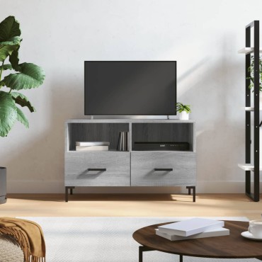 vidaXL Έπιπλο Τηλεόρασης Γκρι Sonoma 80x36x50cm από Επεξεργ. Ξύλο
