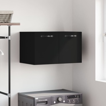 vidaXL Ντουλάπι Τοίχου Μαύρο 60x36,5x35cm από Επεξεργασμένο Ξύλο 1 τεμ.