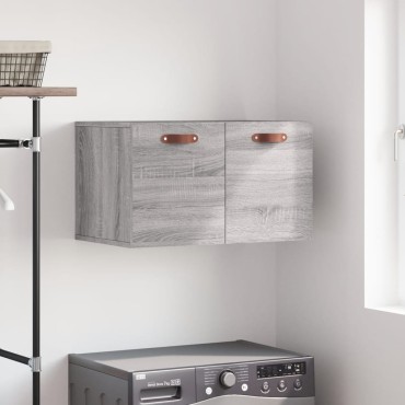 vidaXL Ντουλάπι Τοίχου Γκρι Sonoma 60x36,5x35cm Επεξεργασμένο Ξύλο 1 τεμ.